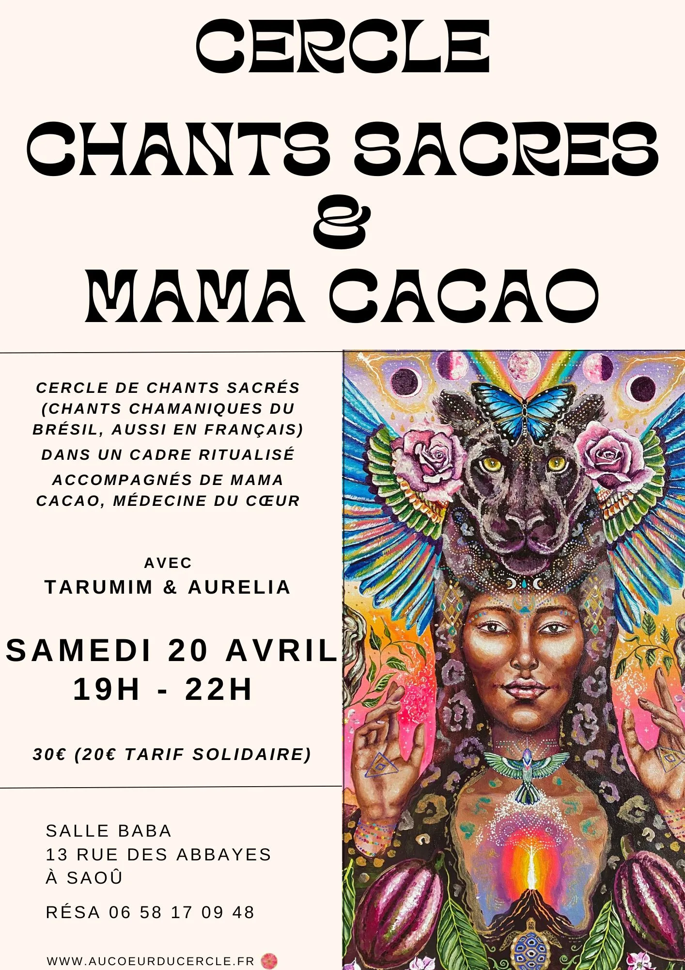 CERCLE CHANTS SACRES & MAMA CACAO
